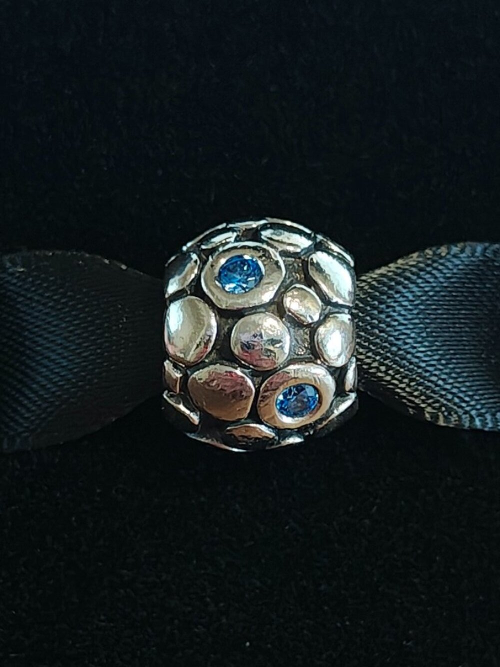 Authentic Pandora Blue Bubbles Charm – 790329CZB Retired and Rare Blue Theme